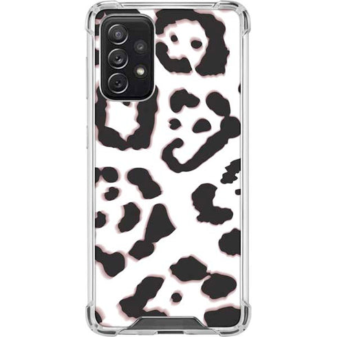 B&W Leopard Galaxy A72 5G Clear Case